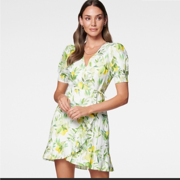 Forever new Boston wrap linen mini dress - Picture 2 of 5